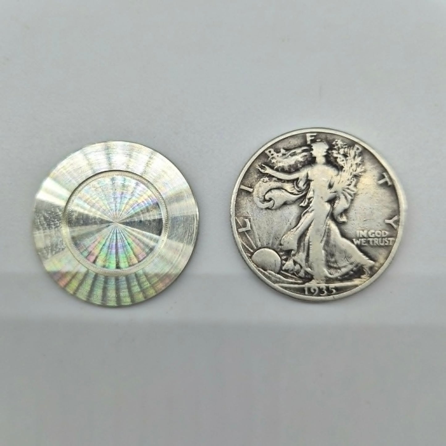 Walking Liberty Silver Half Dollar Hollow Spy Coin