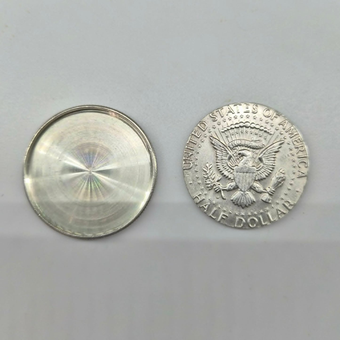 Kennedy 1964 Half Dollar Hollow Spy Coin