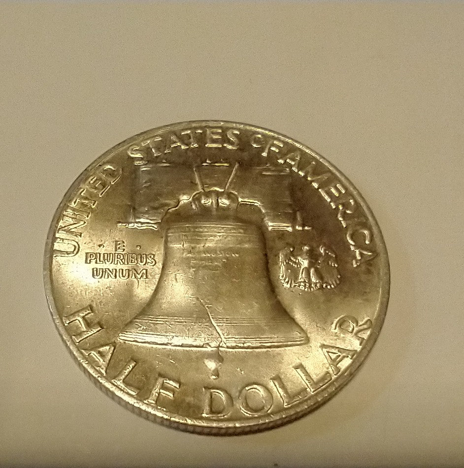 Franklin Silver Half Dollar Hollow Spy Coin