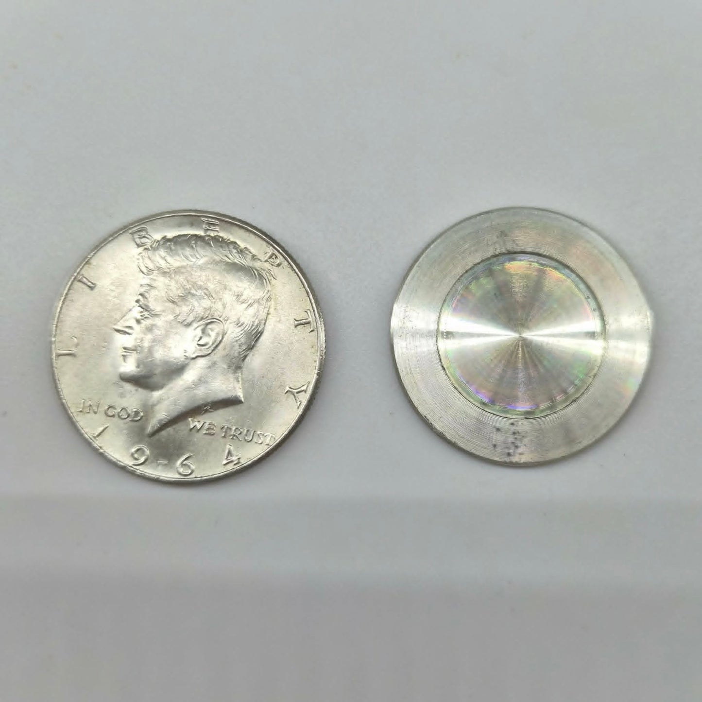 Kennedy 1964 Half Dollar Hollow Spy Coin