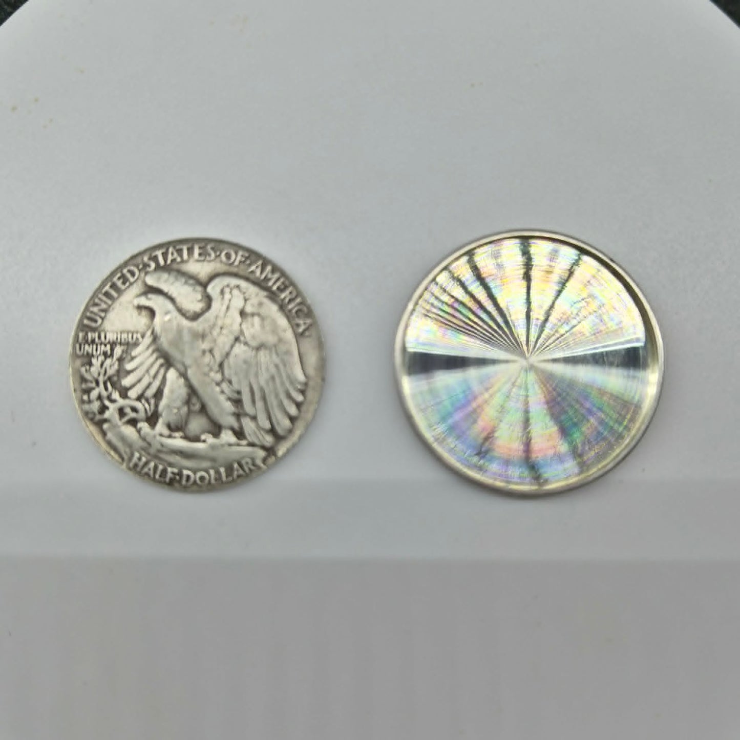 Walking Liberty Silver Half Dollar Hollow Spy Coin