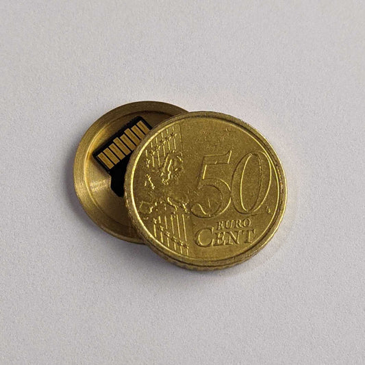 50 Cent Euro Hollow Spy Coin