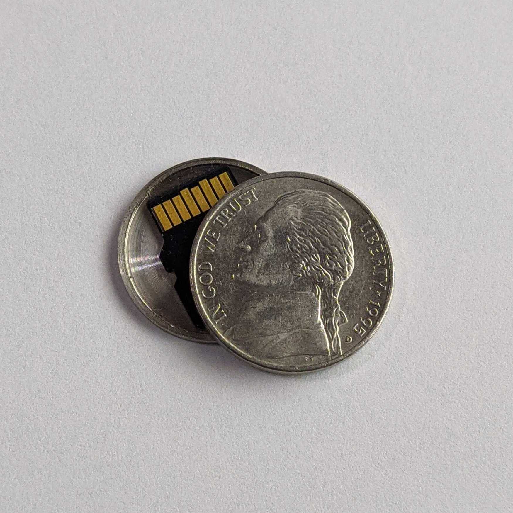 Nickel Hollow Spy Coin – Spy-Coins